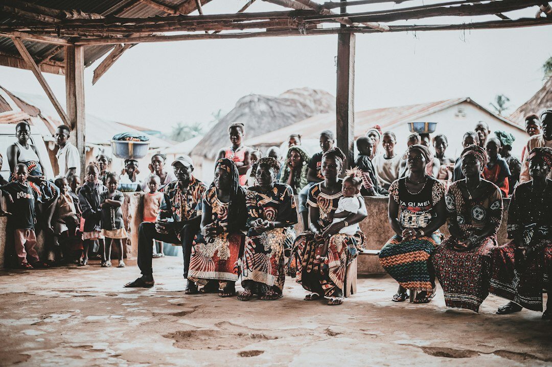 Mapuche community members at a traditional gathering