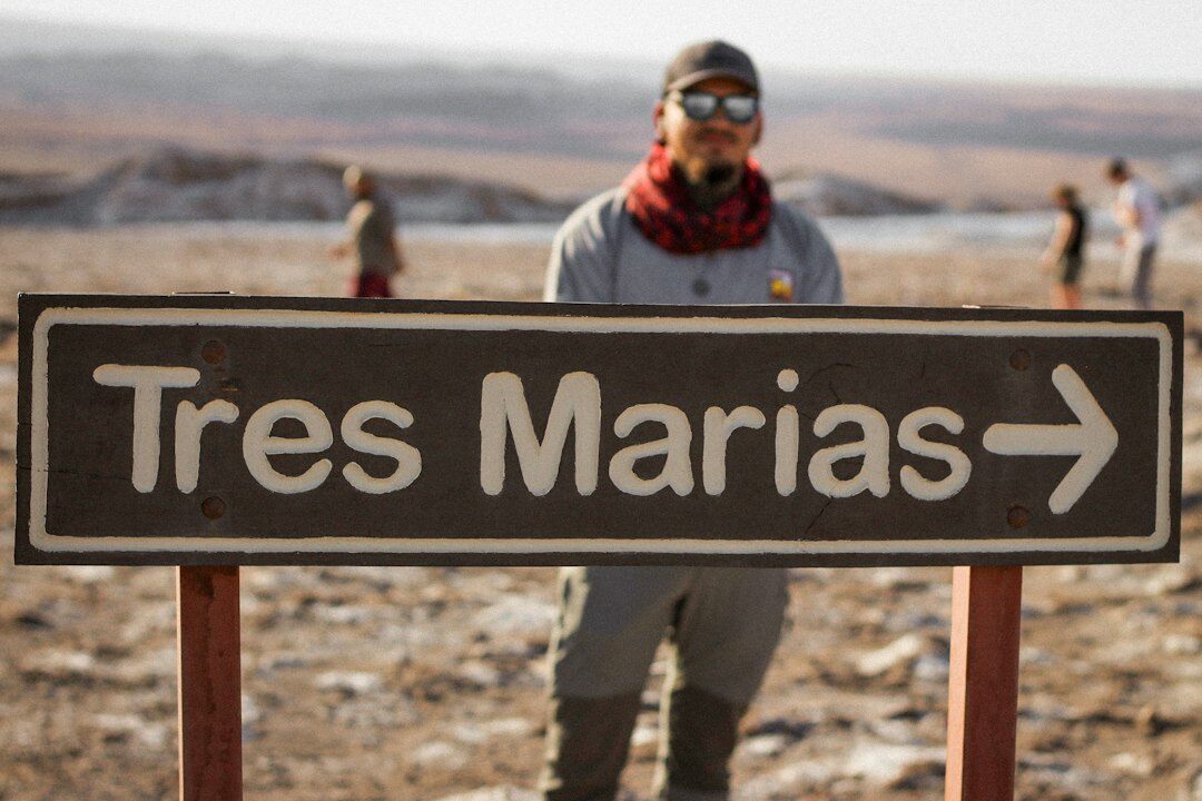 Elderly indigenous woman portrait in the Atacama desert